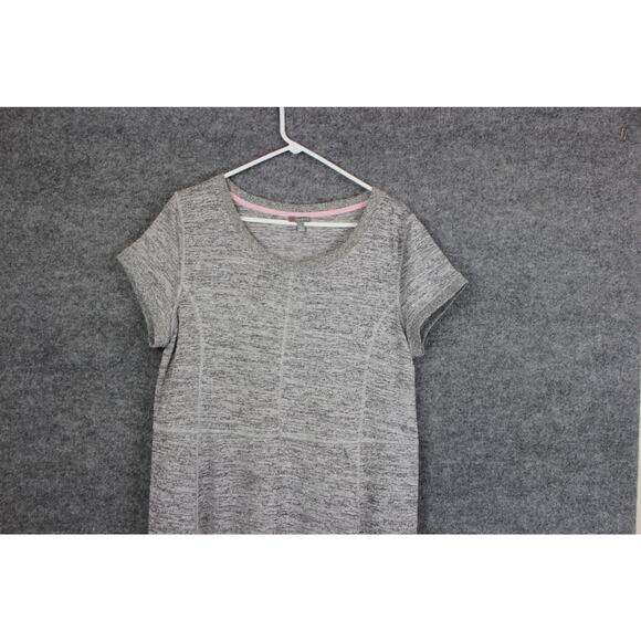 T by Talbots Women's XL Dress Gray Midi Causal Weekend Wear - Picture 2 of 9